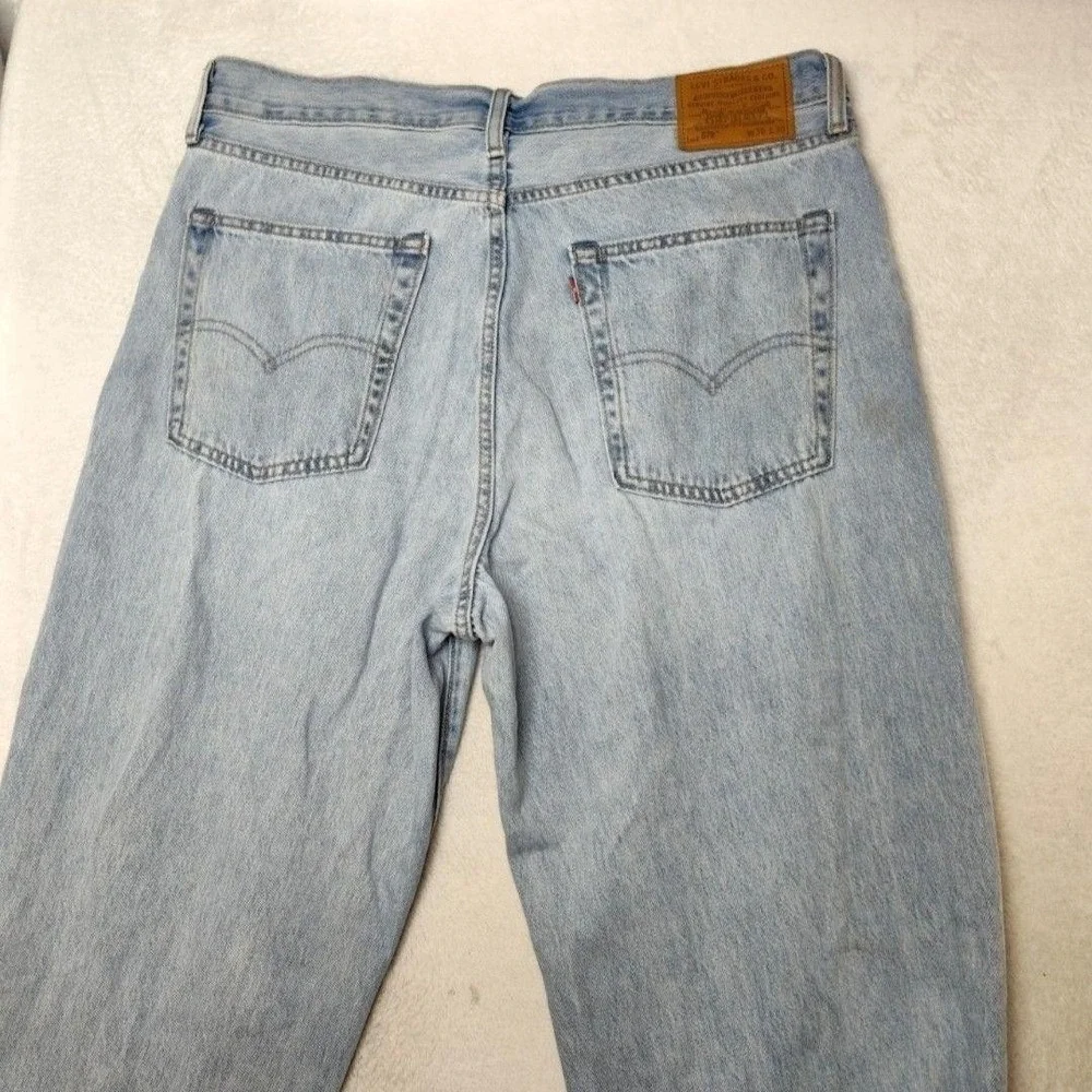 Levis 578 Jeans Mens 36x30 Blue Light Relaxed Premium Baggy Loose Distressed
